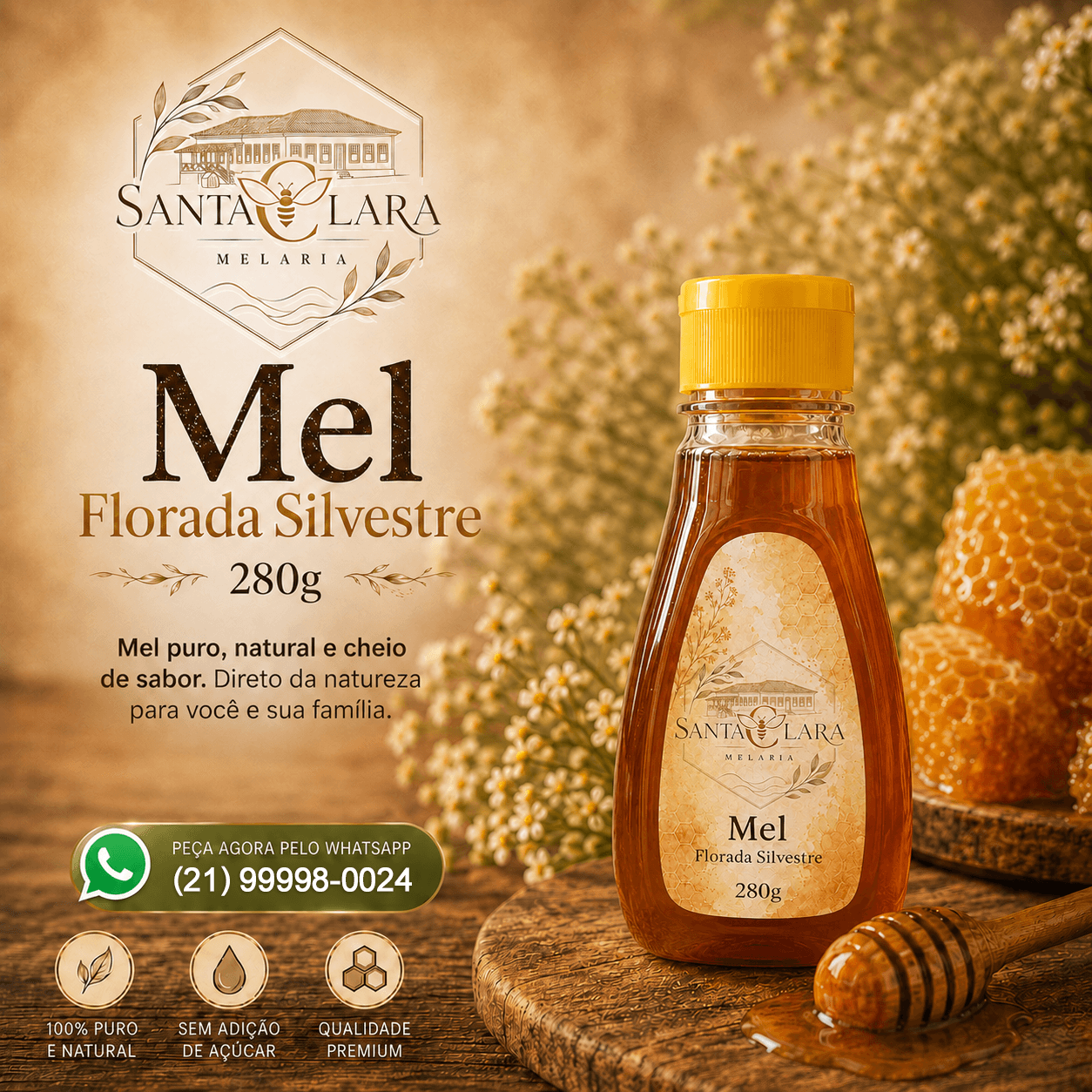 Mel Bisnaga 280 g